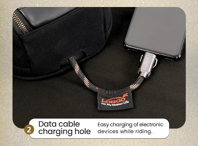 Loboo Motorcycle Tank Bag Expandable Motorcycle Bag, Magnetic Suction Quick Release ，Compatible With CFMOTO 400GT 450SR 450NK 650 GT 700CL-X 800MT 800NK