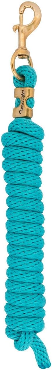 Weaver Equine Performance Lead Rope, Long Horse Lead Rope with Quick Halter Attachment, Soft Comfort Grip, Barn Horse Tack for Daily Use & Showing