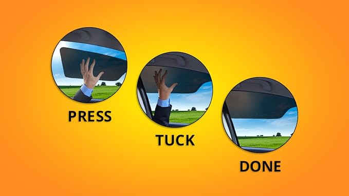 Windshield Sunshade for Car Sun Window Shade Visor Shades Sunshade Visors Extender (2 Pack)