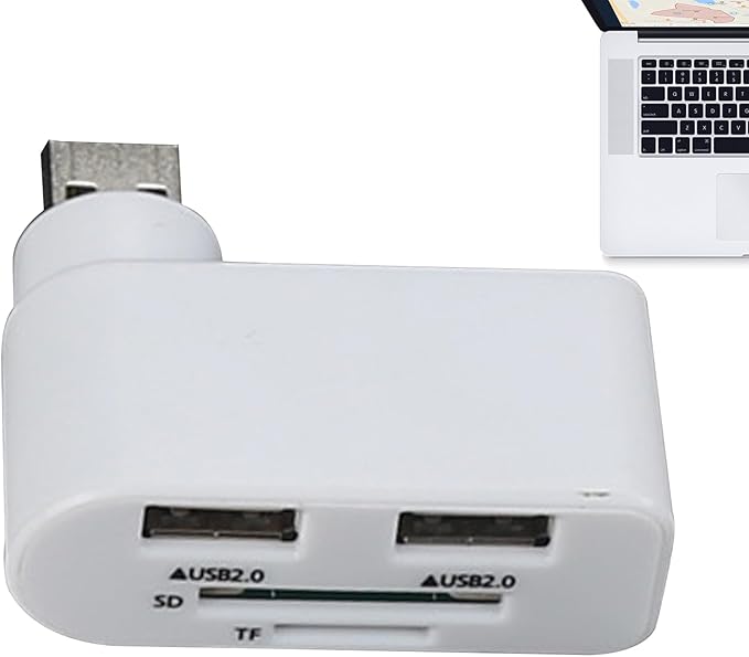 Rotatable USB Hub – ABS 4.5x5.5x2cm | USB Hub, 4 Port Mini USBs Extender with 480Mbps High Speed Data Transfer and Rotating Design | Multifunctional Splitter for Notebook Laptop Tablet Car Use