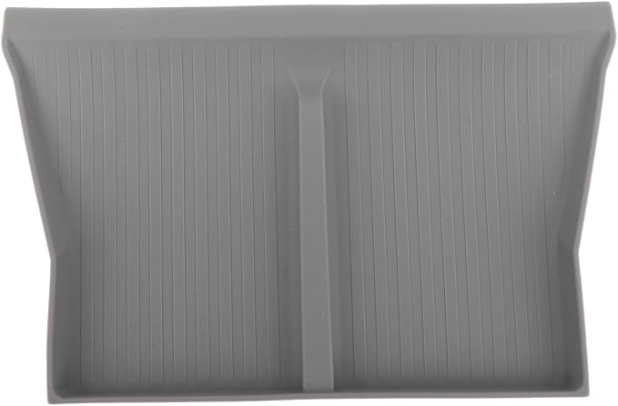 Wire Less Charging Silicone Mat, Center Console Wire Less Charging Mat Easy to Clean Anti Slip Phone Charging Silicone Pad Interior Accessories (Grey W240004613)