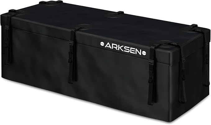 ARKSEN Waterproof Hitch Cargo Carrier Bag for 20" x 60" Baskets, 15 Cubic Feet Large Capacity Luggage Storage (58" L x 19" W x 24" H) for Car Truck SUV RV or Trailer