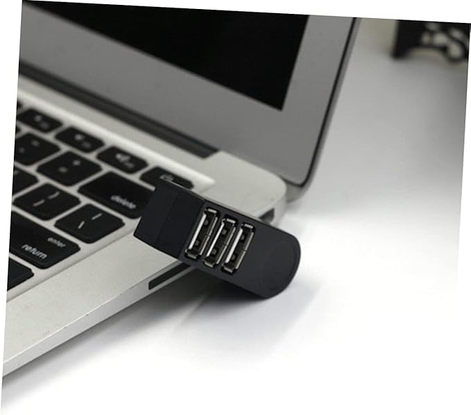 Mini 3 USB Splitter Hub for Car USB Hub 2.0 Rotating Port for Multiple Devices