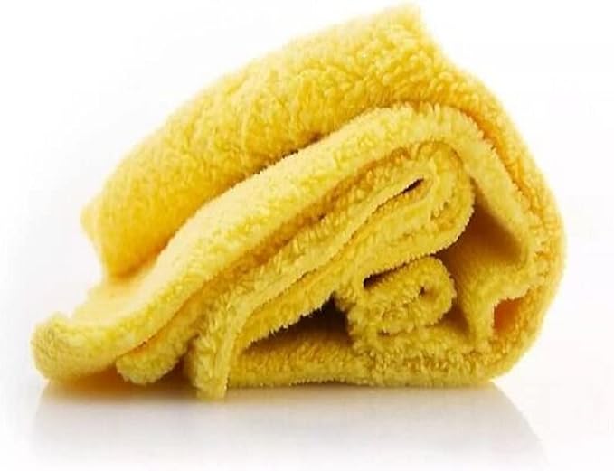 WORK STUFF Gentleman 5-Pack | Microfiber Car Detailing Towels (Yellow)