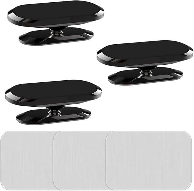 [3 Pack] Car Magnetic Phone Mount, Upgrade 8X Magnets Strong Magnet Cell Phone Holder,Dashboard 360° Rotation & Degrees View, for All Smartphone and Cellphone