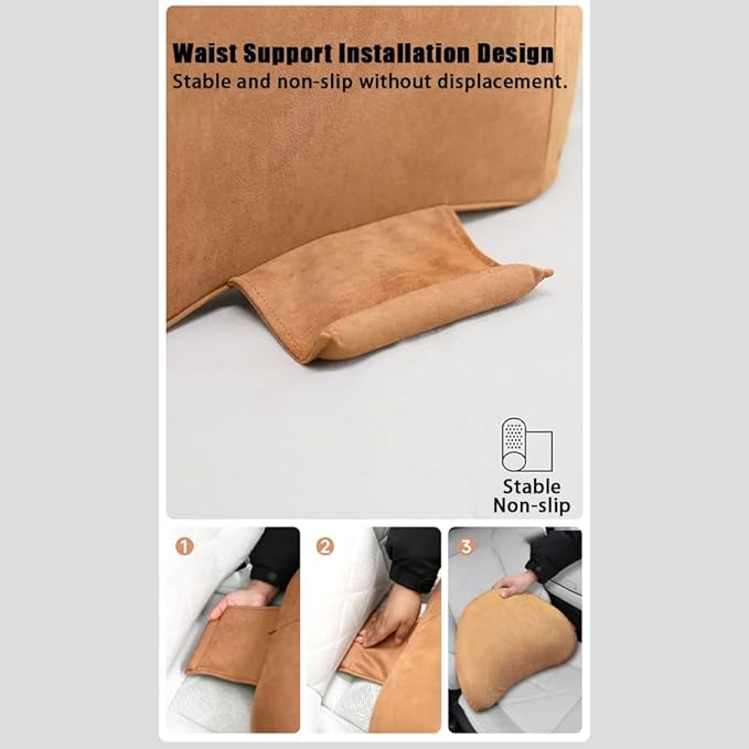Car Seat Neck Break Cushion for Corvette C8 C7 C6 C5 Coupé/Cabriolet Z06 LT6 LT2 Stingray LS9 LS7 ZR1 LS3 LS2 LS1 5-Seats Car Seat Lumbar Pillow Headreast Car Headrest Pillow Head Support Rest Pillow