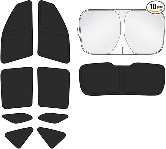 Car Window Shades Intended for Mercedes-Benz GLE-Class 2012-2019, Privacy Window Covers 10PCS for Side, Rear & Windshield, Car Shield Sunshade for Privacy Protection, Heat Blocking,Camping and Parking