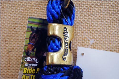 Weaver Equine Performance Lead Rope, Long Horse Lead Rope with Quick Halter Attachment, Soft Comfort Grip, Barn Horse Tack for Daily Use & Showing