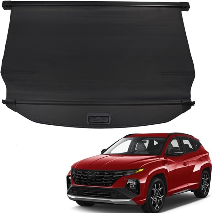 Marretoo for Hyundai Tucson Cargo Cover 2022 2023 2024 2025 Black Retractable Trunk Cover for Hyundai Tucson Accessories