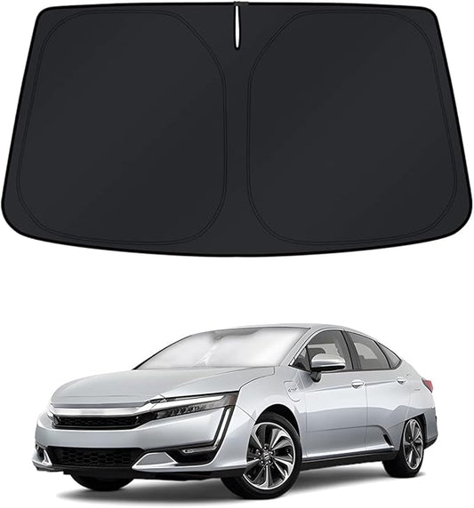 KUST Windshield Sun Shade for 2017-2021 Honda Clarity Window Accessories Shade Sun Cover Foldable Block UV Rays Keep Car Cooler