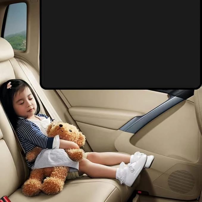 Car Side Window Sun Shades, 4PCS Window Sunshades Privacy Curtains, 100% Block Light for Breastfeeding, Taking a nap, Changing Clothes, Camping (Front&Back 4pcs)