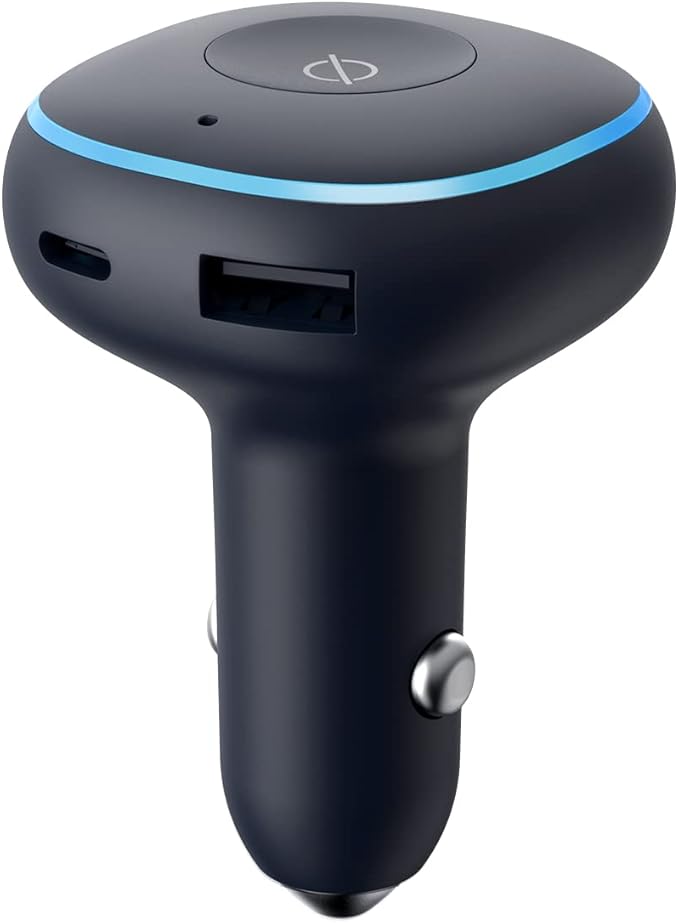 iOttie Aivo Boost Alexa-Built In Car Charger, USB-C PD / USB-A QC, Fits Apple, Android, Google Devices