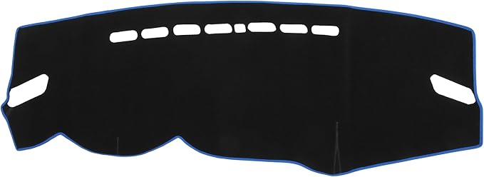 Dashboard Cover Compatible for Mitsubishi Outlander 2013-2020, Non-Slip Polyester Black Blue Dash Cover Mat Dash Board Protector Cover