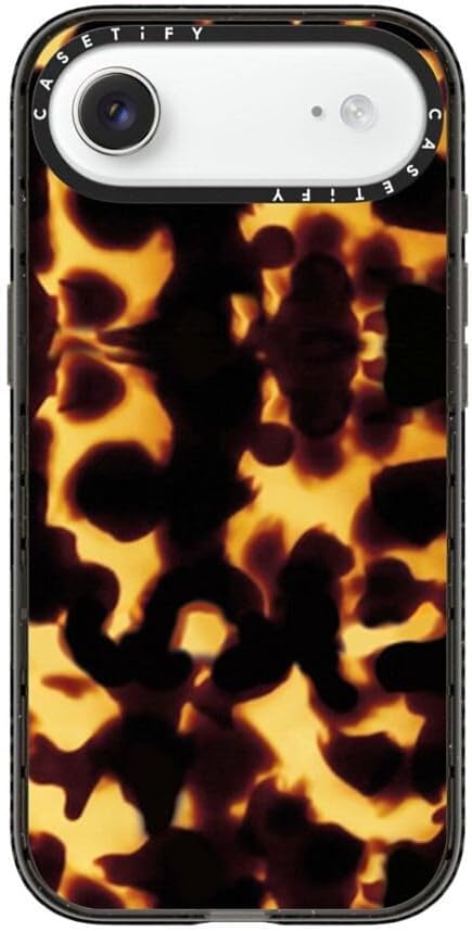 CASETiFY Impact iPhone Air Case [Slim/Compatible with Magsafe / 8.2 ft. 4X Military Grade Drop Protection] - Tortoiseshell - Clear Black
