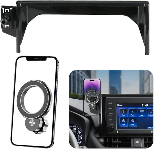 Car Magnetic Phone Mount for Toyota RAV4 2019-2025 [ 7/8 inch Touch Screen ] Auto Interior Accessories Best Cellphone Holder Mobile Cradle Cell Phones Navigation Charging Screen Stand Accessory