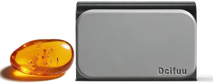 Car Air Freshener - Stone Air Freshener - Car Odor Eliminator - Long Lasting Scent - Car Scent - VISOR CLIP INCLUDED (Amber)