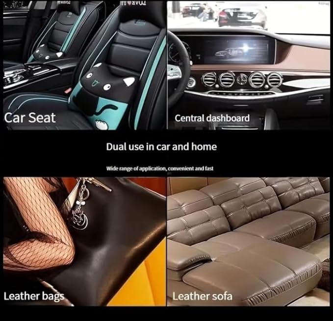 Leather Maintenance Cream for Cars, 2025 New Leather Repair Kit Car Interior, Automotive Leather Cleaner and Conditioner, Interior Leather Cleaning Cream, Car Leather Conditioner Oil Paste