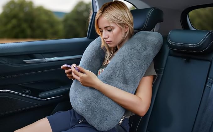 Neck Pillow for Children Travel Pillow for Sleeping Airplane-Avoid Neck&Shoulder Pain, Support Head and Neck, for Car, Airplane,Train,Office,Home