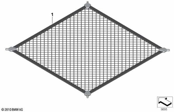 51470010557 -BMW Luggage Compartment Floor Net