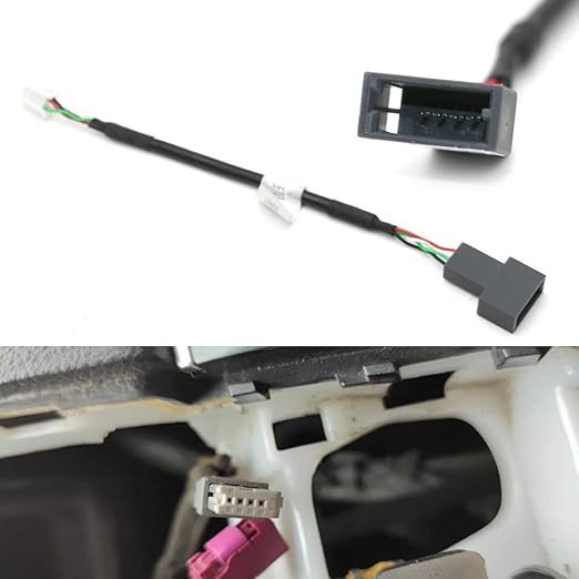 Aftermarket Android Car Radio Stereo 4 Pin Original USB Cable Adapter Connector Plug Compatible for KIA Hyundai Tucson Elantra Mistra
