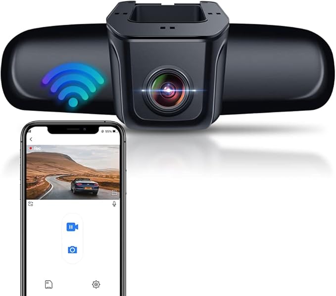 Fitcamx 4K Dash Cam Compatible with Honda 2011-2021 Vehicles (Rhombus Dome Light), Integrated OEM Look, 2160P UHD Video, Built-in WiFi &APP, Loop Recording, Gravity Sensor, Plug & Play, 64GB Card