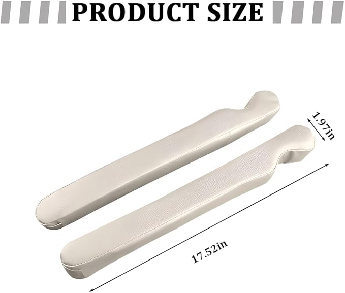 2PCS Car Seat Gap Filler, Microfiber Leather Vehicle Seat Crevice Plug Blocker to Stop Things from Dropping, No-Drop Automotive Gap Guard Stopper, Universal for Vehicles (Beige)