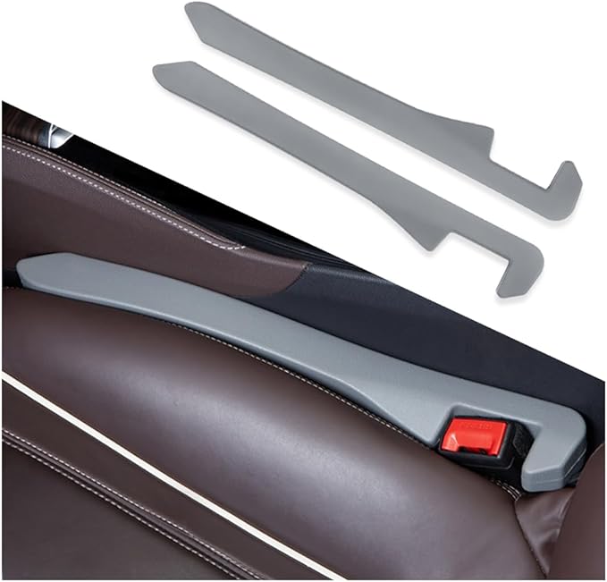 IHOTDER Super Flexible Car Seat Gap Filler,Durable Car Organizer Between Seats for Tightly Filling Seat Gaps,Universal CCar Side Seat Gap Filler CCar Accessories for Women & Men (Gray/2PCS)…
