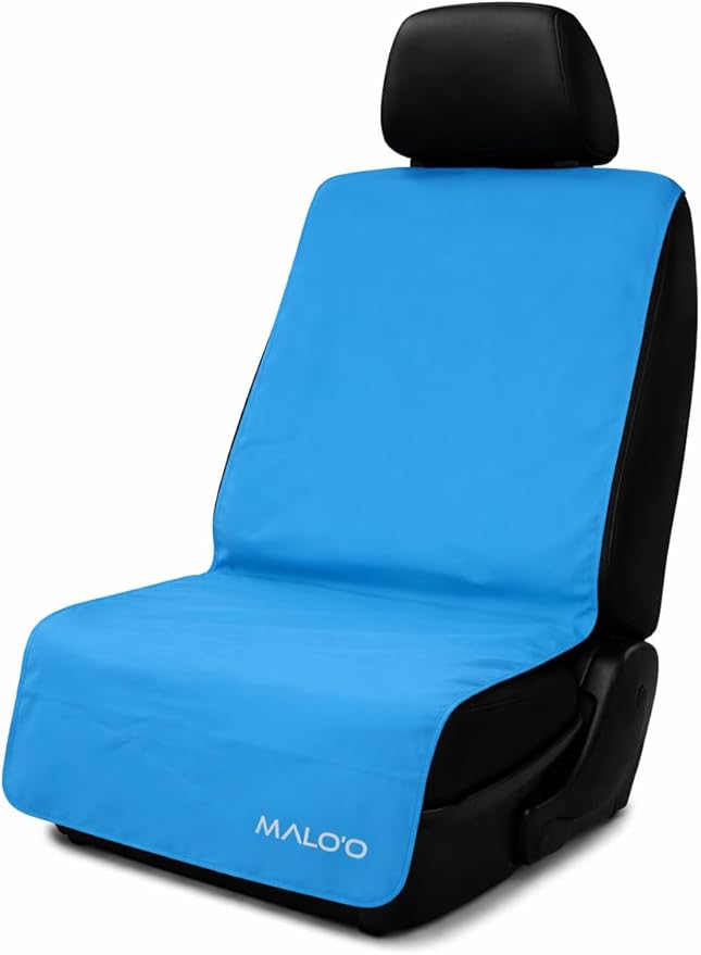Malo’o SeatGuard Car Seat Cover Towel, Universal Seat Protector Towel for Trucks and Cars, Heavy Duty Seat Cover for Sports Gear, Dogs and Wet Clothing, Blue