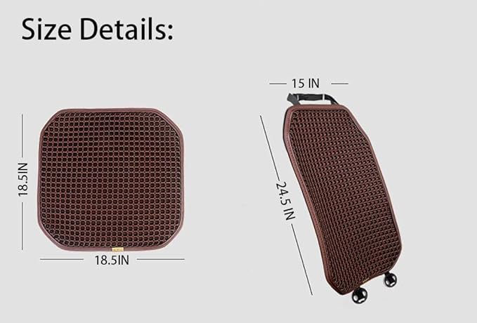 New Summer Cooling Ventilated Air Mesh Seat Cushion Pad for Car,Universal Breathable Vented Seat Cover Fits Car SUV Truck Van Pickup for Driving Seat (Brown-SeatCushion-1Pcs)