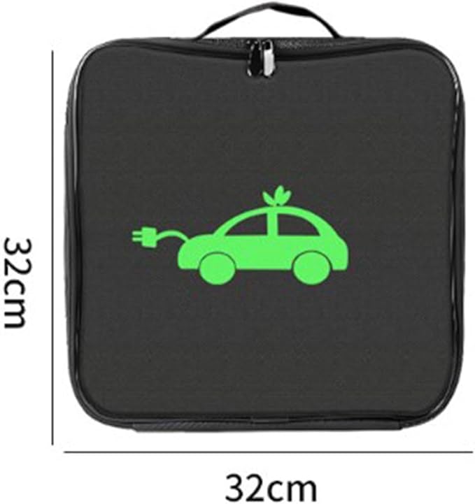 Generic EV Charging Cable Storage Bag Cord Hoses Organizer Jumper Cable Bag Portable Charger Line Organizer Cable Carry Case for Electric Car RV Sewer Hose,Camper Accessories, Square Shape, Optional
