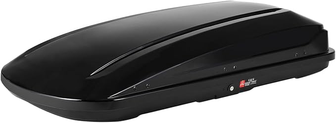 Garvee Heavy Duty Hard Shell Roof Top Cargo Carrier - 70(L) x31(W) x15(H) Waterproof Lockable Storage Box Capacity 165 Lbs 17.7 Cu Ft - Tool-Free Install- Fits SUV, Truck, Van