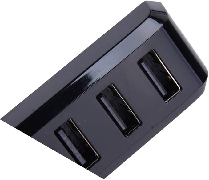 Black 4-in-1 Multi Port Glove Box USB Hub Flash Drive Docking Station Charger Compatible for Tesla Model 3 Y 2021-2024