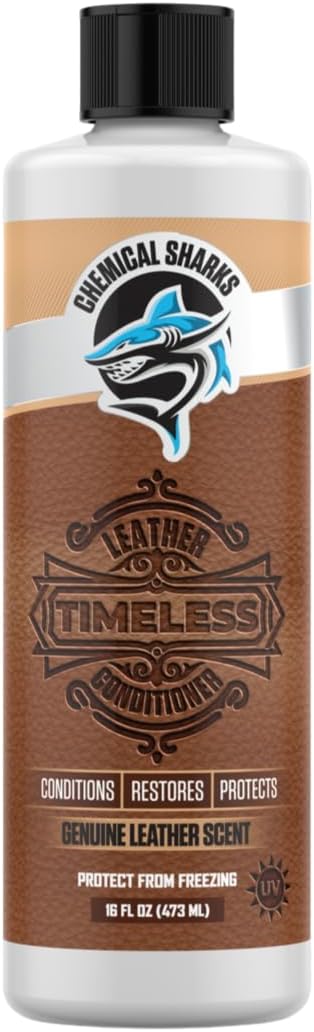 Timeless Leather Conditioner - Genuine Leather Scent, UV Protection - Conditions, Restores, and Protects for Cars, Trucks, Boats - Rich Luxurious Cream