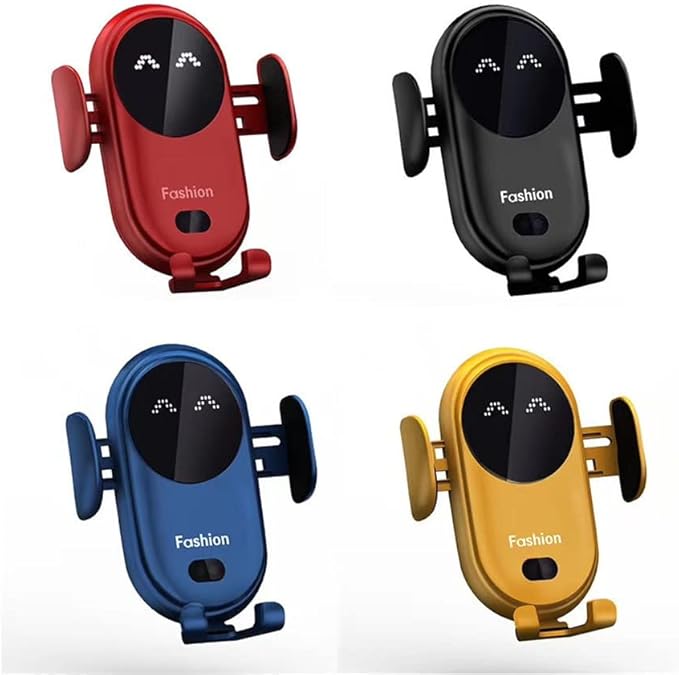 Smart Car Wireless Charger Phone Holder, Smart Sensor Car Wireless Charger, Fashion Car Charger (Blue)