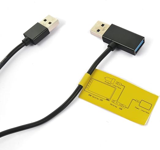 EcoZen USB Y-Cable for Wireless CarPlay & Android Auto - Solve Power & Unwanted Connection Issues