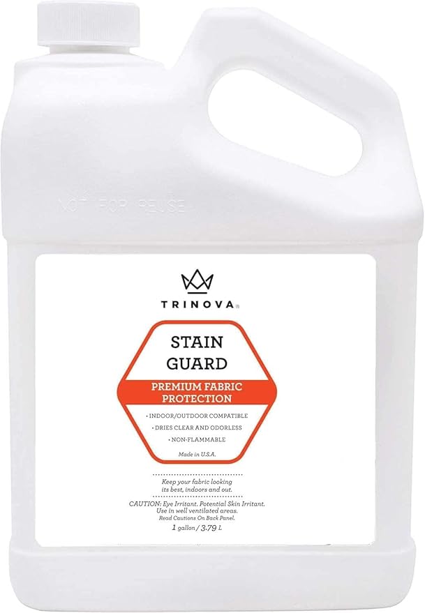 TriNova Non-Aerosol Stain Guard - Fabric Protection Spray for Upholstery, Carpet, Rugs and More to protect from liquid stains - 128 fl oz