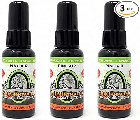 BluntPower (Pine Air, 3 Pack) Concentrated Air Freshener - Premium Oil Based Air Freshener Spray For Home and Car - Long-Lasting Bathroom Spray, Car Freshener, & Odor Eliminator Spray