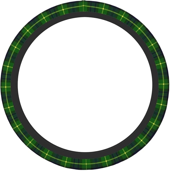 Thickened Elastic Steering Wheel Cover, Gordon Scottish Plaid Printed Tartan Ultra, Soft, Breathable, Fit for Cars, SUVs, Trucks, Stylish Comfortable Grip