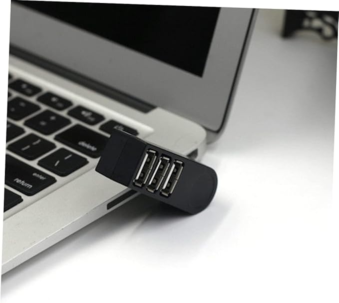 Homoyoyo Mini 3 USB Splitter Rotatable Hub USB 2.0 Data Hub Car USB Port Expander