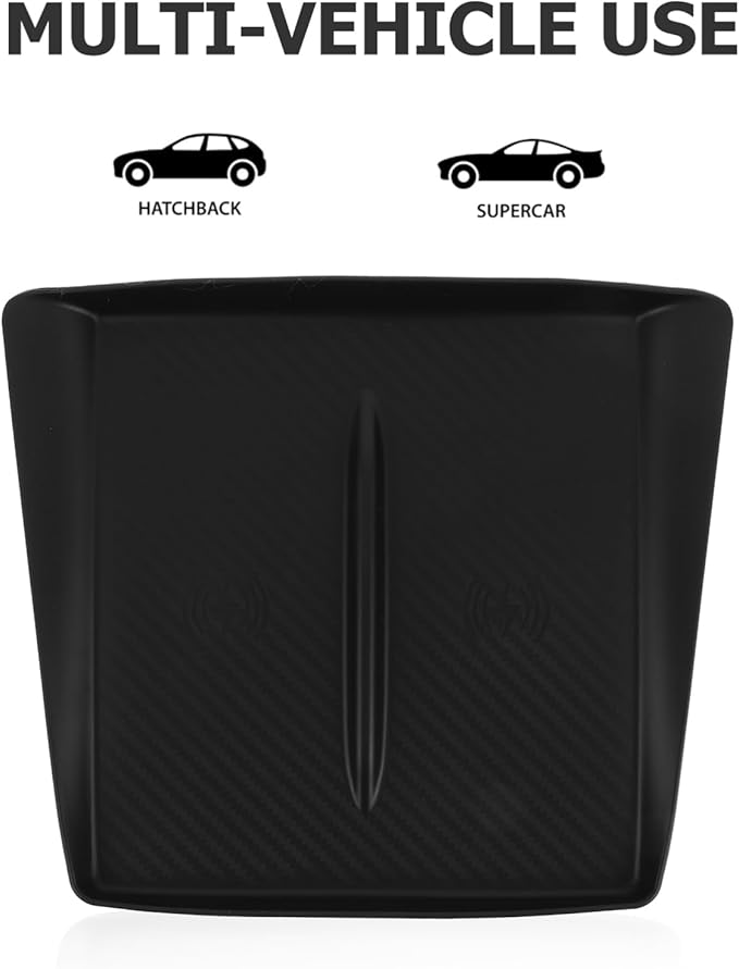 Wireless Charging Pad for Center Console Mat Nonslip Silicone Phone Accessory for Car Interior