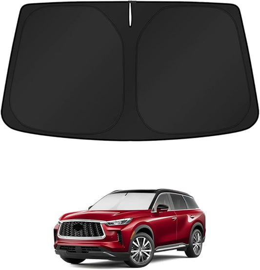 KUST Windshield Sun Shade for Infiniti QX60 2014-2022 2023 2024 2025 2026 Window Accessories Shade Sun Visor Cover Foldable Block UV Rays