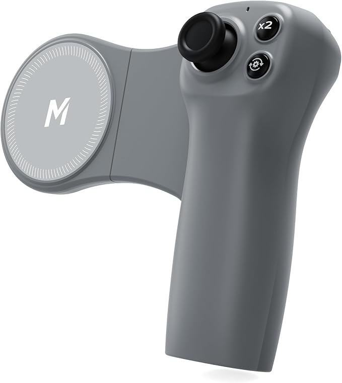 MOVMAX Remote Controller for DJI Osmo Pocket 4/3/2, Wireless Remote Control with Hall Effect Joystick, Ergonomic Handle Magnetic Attach, DJI Osmo Pocket Accessories
