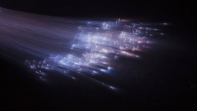 AKEPO PMMA END Glow Fiber Optic 100pcs 9.8ft/3m Ф0.03in(0.75mm) Fiber Strands for LED Star Ceiling Sky Light Kit and Fibre Optical Lighting Decoration (Without Light Source)