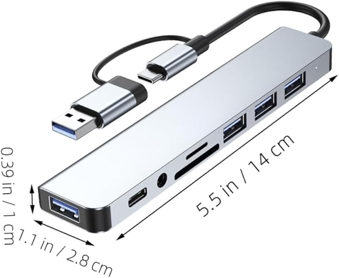 Operitacx USB Hub Type USB Expander for Laptops High-Speed Data Transfer Compact Design for and Office Use