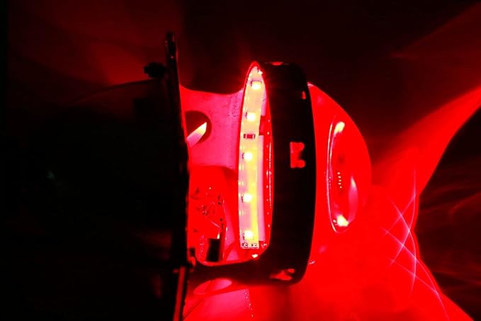 iJDMTOY Brilliant Red 15-SMD LED Accent Ambient Lighting Kit Compatible with Car Motorcycle Projector Lens Demon Eye Retrofit
