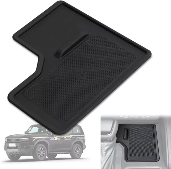 Compatible with Toyota Land Cruiser Prado 250 J250 LC250 2024-2026 Silicone Central Control Wireless Charging Pad Anti-slip Waterproof Non-Slip Protective Dustproof Mat (Not Fit Land Cruiser 1958 )