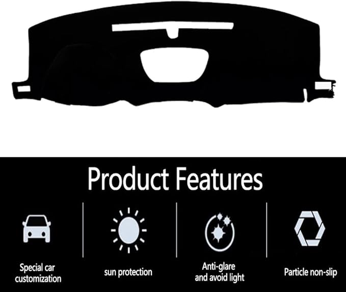 Dash Covers for Chevy-Silverado 2019-2022,Polyester Dashboard Covers mat,Car Dashboard Protecter Cover,Interior Dash Covers Pads,Red