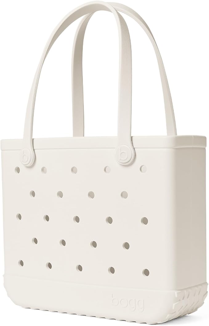 BOGG BAG Medium Tote – 15” x 12.5” x 5” – Durable, Washable, Tip-proof – Beach, Pool, Boat, Work, Sports (Coconut)