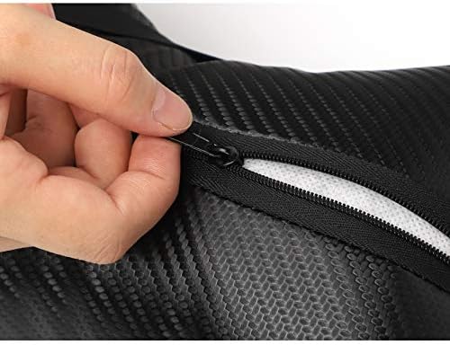 2Pcs Leather Carbon Fiber Leather Sport Car Seat Scat Pack Bee Neck Rest Pillow Foam Headrest Travel Cushion Travel Sleeping Cushion for Challenger Charger