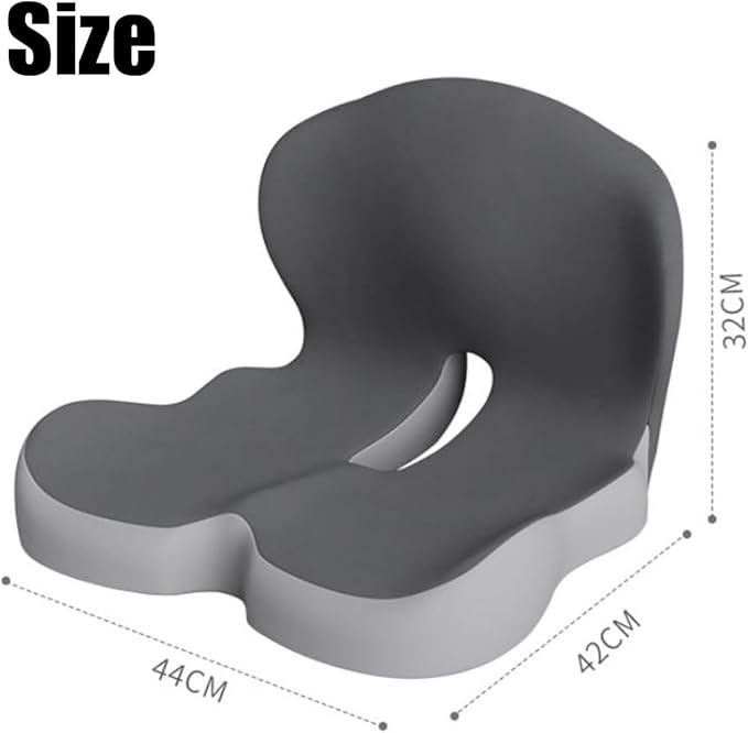 Back and Seat Cushion, Trucker Seat Cushions for Long Sitting, Car seat Cushion with Back Support, Seats Cushions for Lumbar Pain and Supporting The HIPS, Trucker Essentials (G)